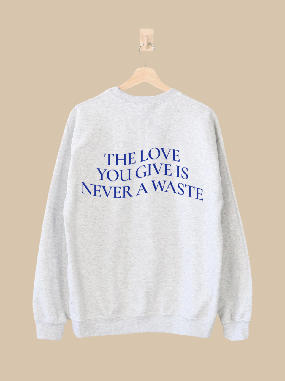 Wavy Love Sweatshirt Blue