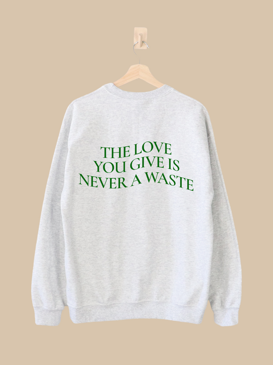 Wavy Love Sweatshirt Green